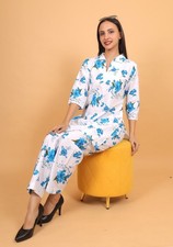 Cord set for women cotton blend kurtas kurta Flora Print Dress
