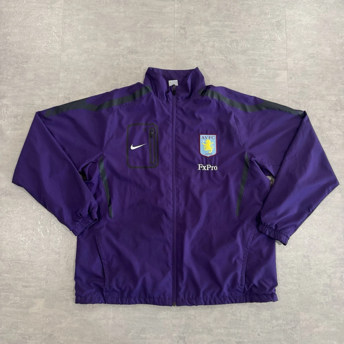 Nike 08-09アストン・ヴィラFC　トレーニングジャケット　XL Preços baixos em Nike ASTON Villa International Club Roupas e