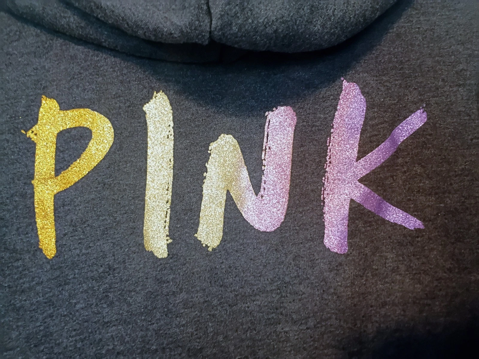 UNDERCOVER Felpa Victoria's Secret ROSA Everyday Lounge perfetta con cappuccio e zip taglia M