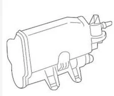 FUEL VAPOR CHARCOAL CANISTER OEM 2012 BMW 328I 16117301245