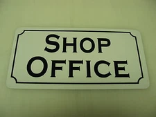 SHOP OFFICE Metal Sign Vintage Style 4 New Home Building Car Garage Body Paint