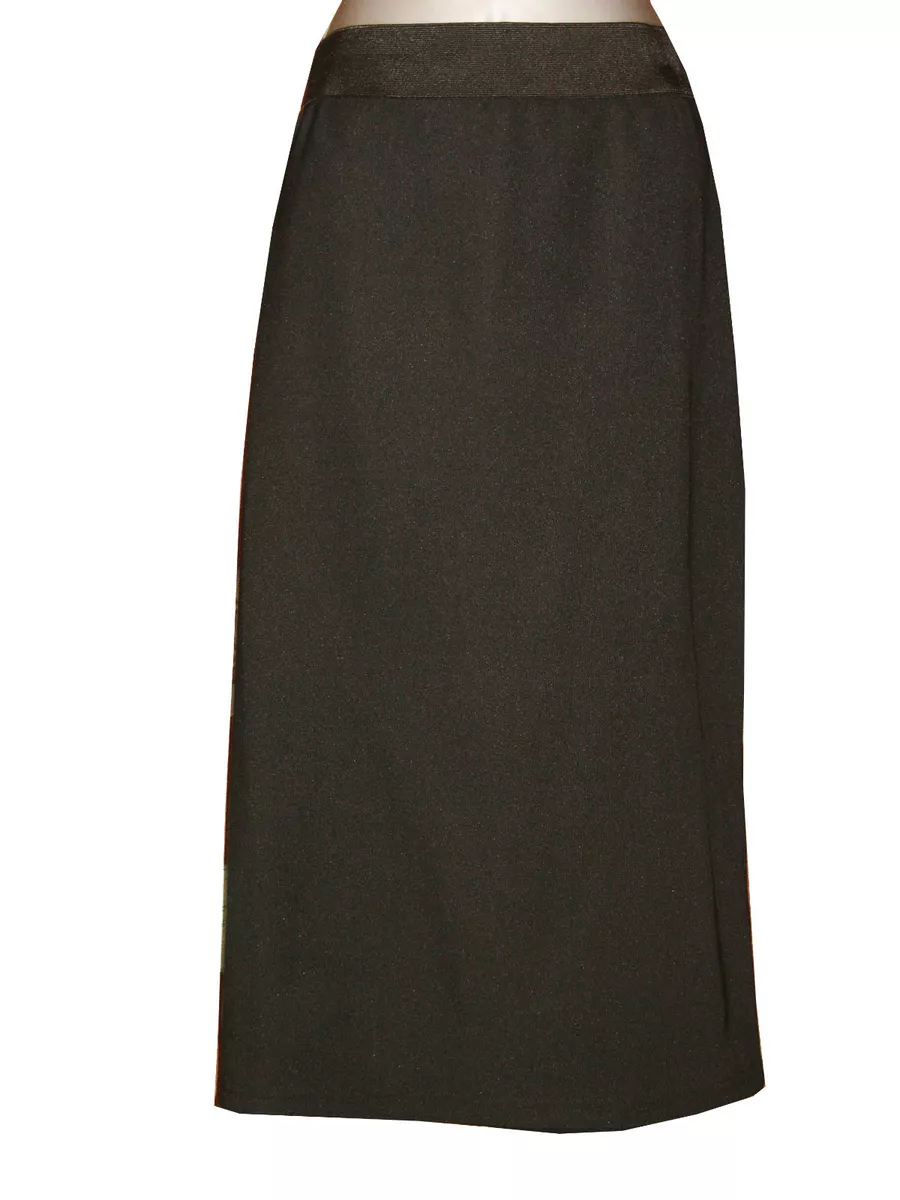 Plus size black wool skirt cheap