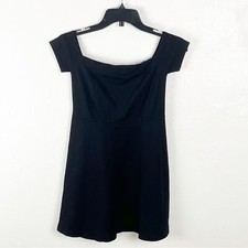 FREE PEOPLE Mambo Off Shoulders Side Pockets Little Black Dress, Size XS