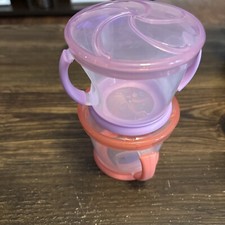 Munchkin Snack Catcher Snack Cup, Pink/Purple, 2 Count