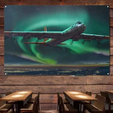B-36B Peacemaker Bomber Poster Wall Chart Military Art Banner Wall Hanging Flag