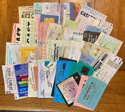Original Concert Tickets Artists (Beginning With C) Select From Dropdown List