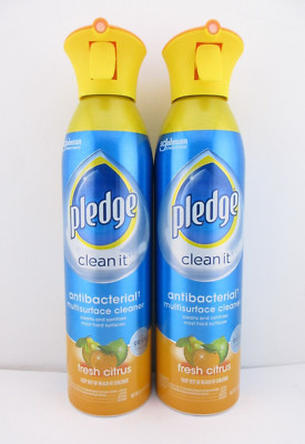 Pledge Antibac Multi Surface Cleaner, CITRUS, 9.7 oz ea, 2 pk - FREE SHIPPING!!!