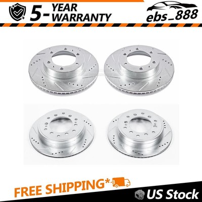 Front Rear Disc Brake Rotor Power Stop for 2010-2014 Toyota FJ Cruiser