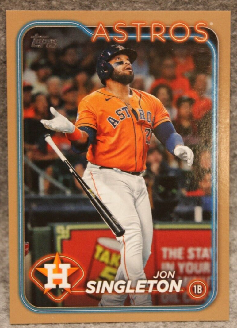 2024 Topps Update Jon Singleton #US323 Gold Parallel 0036/2024 Astros