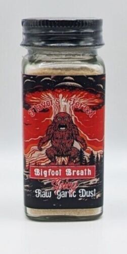 FLAVORS OF THE FOREST SPICY BIGFOOT BREATH FREEZE DRIED GARLIC POWDER CONDIMENT - Picture 1 of 1