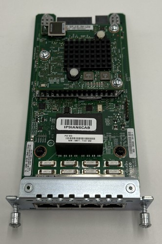 CISCO NIM-4MFT-T1/E1 4-port Multi-flex Trunk Voice T1/E1 Module /W PVDM4-32 - Picture 2 of 3