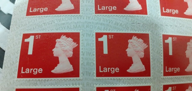 Royal Mail 1st Class Large Letter Postage Stamps 8 Pieces For Sale Royal mail 1st class large letter postage stamps 8 pieces for sale