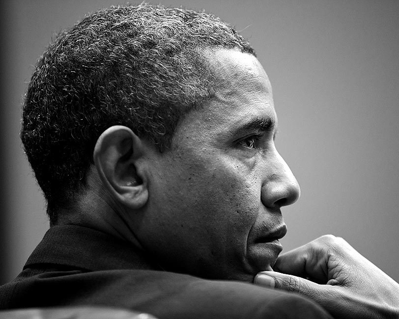 PRESIDENT BARACK OBAMA PROFILE 11x14 GLOSSY PHOTO PRINT | eBay