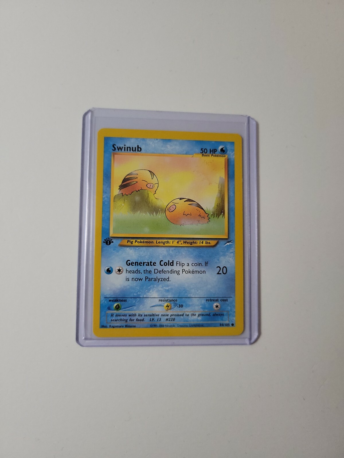 Swinub 84/105 1st Edition Neo Destiny Near Mint WOTC Pokemon Card