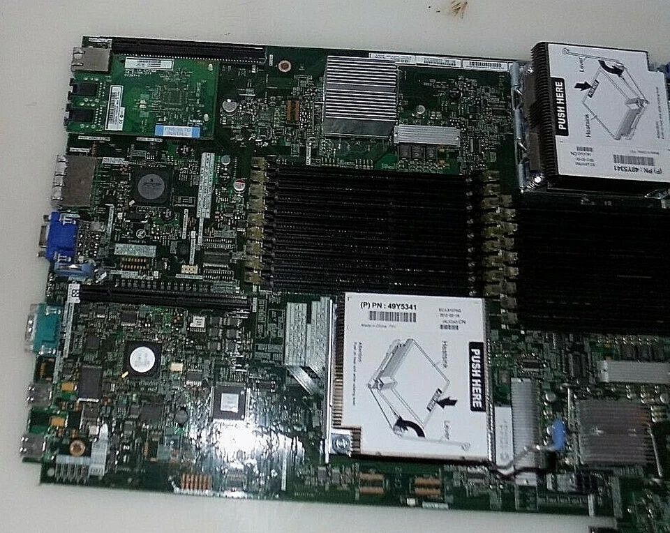 Placa de sistema IBM 00D3284 para servidor System X3550/x3650 M3 PROCESADORES INTEL XEON Foto 3 de 4