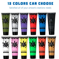 60 ml Face Paint Cream Body Painting Kit Single Color Cream Face Paint easy Wash