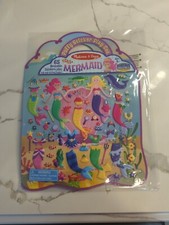 Melissa  adoug Puffy Sticker play Set. Mermaids - 65 Reusable Stickers