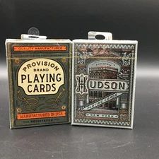 Provision Brand And Hudson Teal SEALED Playing Cards By Theory 11