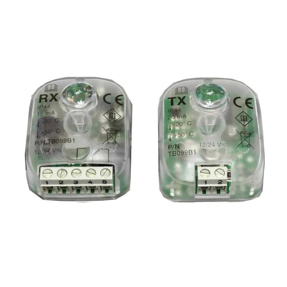 Coppia Schede Fotocellule Tx Rx Moon EPL EPM MOF MOFO NICE SPTB099B1 TB099B1