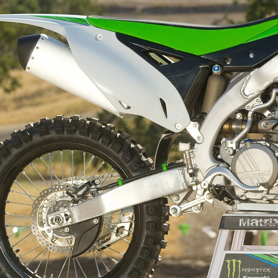 Abrazadera de cable guía de línea de manguera de freno delantero trasero CNC para KAWASAKI KLX450R 2008-2019 Foto 4 de 4