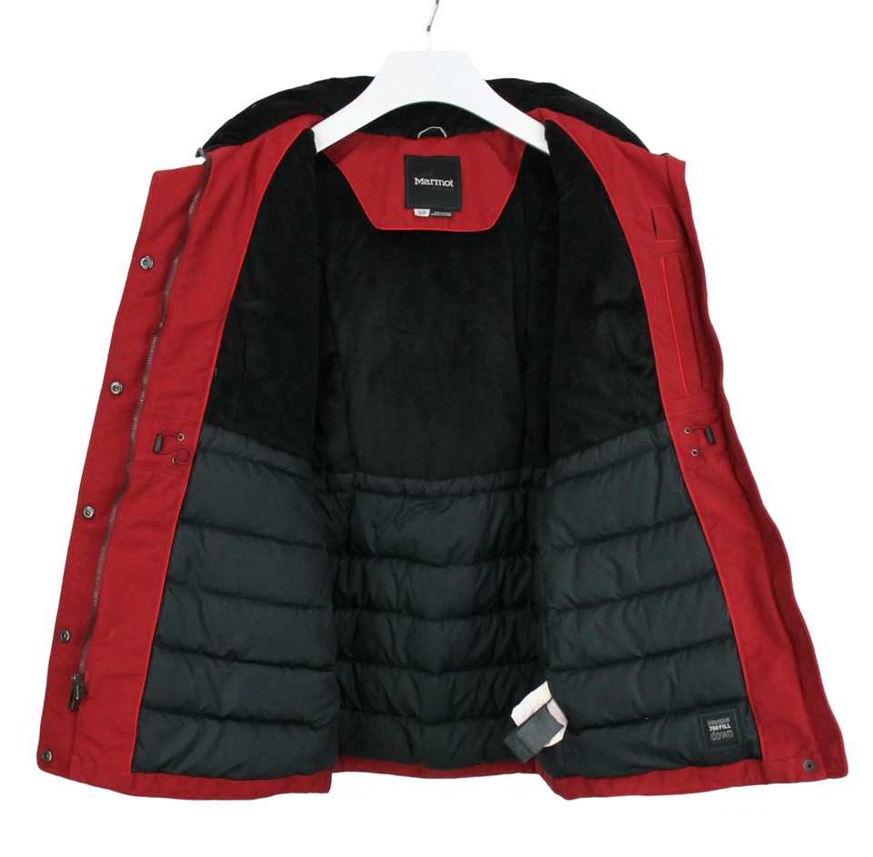 MARMOT 700 Fill Down Jacket Women's SMALL Duck down Insulated Hooded Two Way Zip - Image 4 of 4