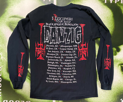 DANZIG | 2002 US Tour Longsleeve Shirt | TYPE O NEGATIVE | SAMHAIN