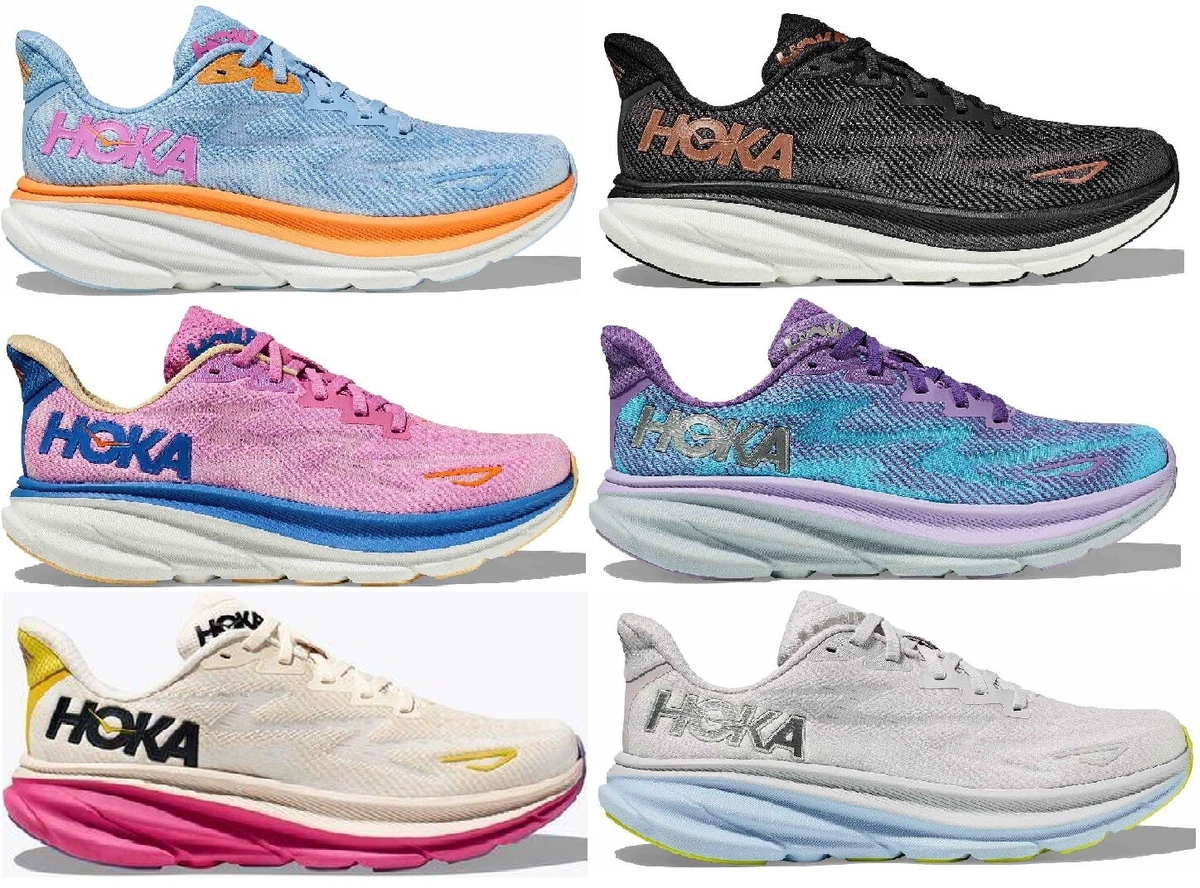 NEW! Hoka One One Womens Trainers Clifton 9 Colors Sizes Low-Top Running