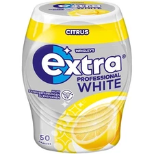 Wrigley's EXTRA White Professional : CITRUS Chewing gum -50pc-FREE US SHIPPING