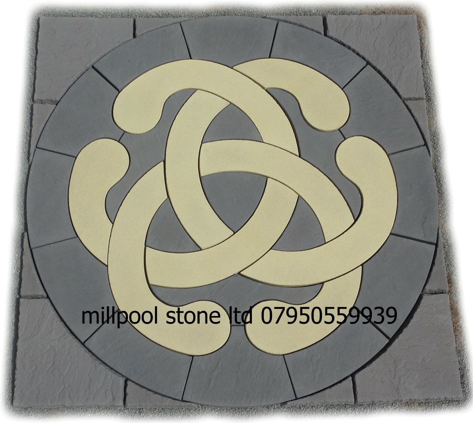 LOVE KNOT CIRCLE & CHARCOAL SQ OFF KIT PATIO PAVING SLABS DELIVERY EXCEPTIONS) eBay