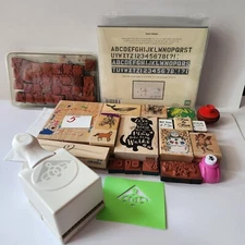 Mart Stuart Punch,Rubber Stamp  WoodStamps, Scrapbooking, Craft Supplies, 