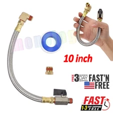 Extended Tank Drain Valve Assembly Kit for Air Compressor, Including 10 Inche