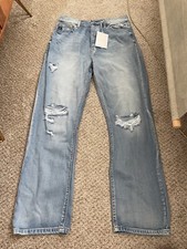 Kancan Size 9/28 Jinx Ultra High Rise 90  s Boyfriend Jeans 5 Button Closure NWT