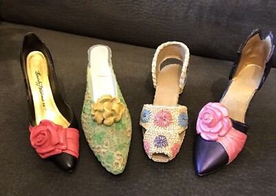 JUST THE RIGHT SHOE Raine Willits Design  4 Miniatur Schuhe Pumps Stilettos