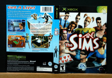THE SIMS Cover Only Microsoft XBOX NO GAME Authentic