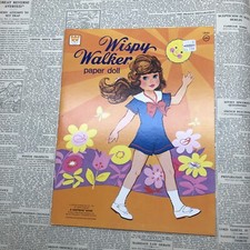 Paper Doll Book Uncut 1976 Whitman Wispy Walker