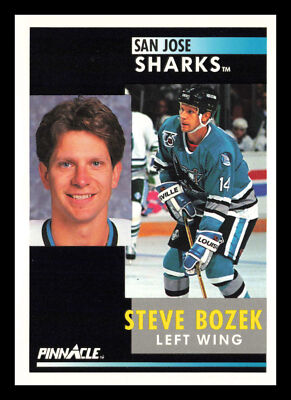 Steve Bozek #61 1991-92 Pinnacle San Jose Sharks Hockey | eBay