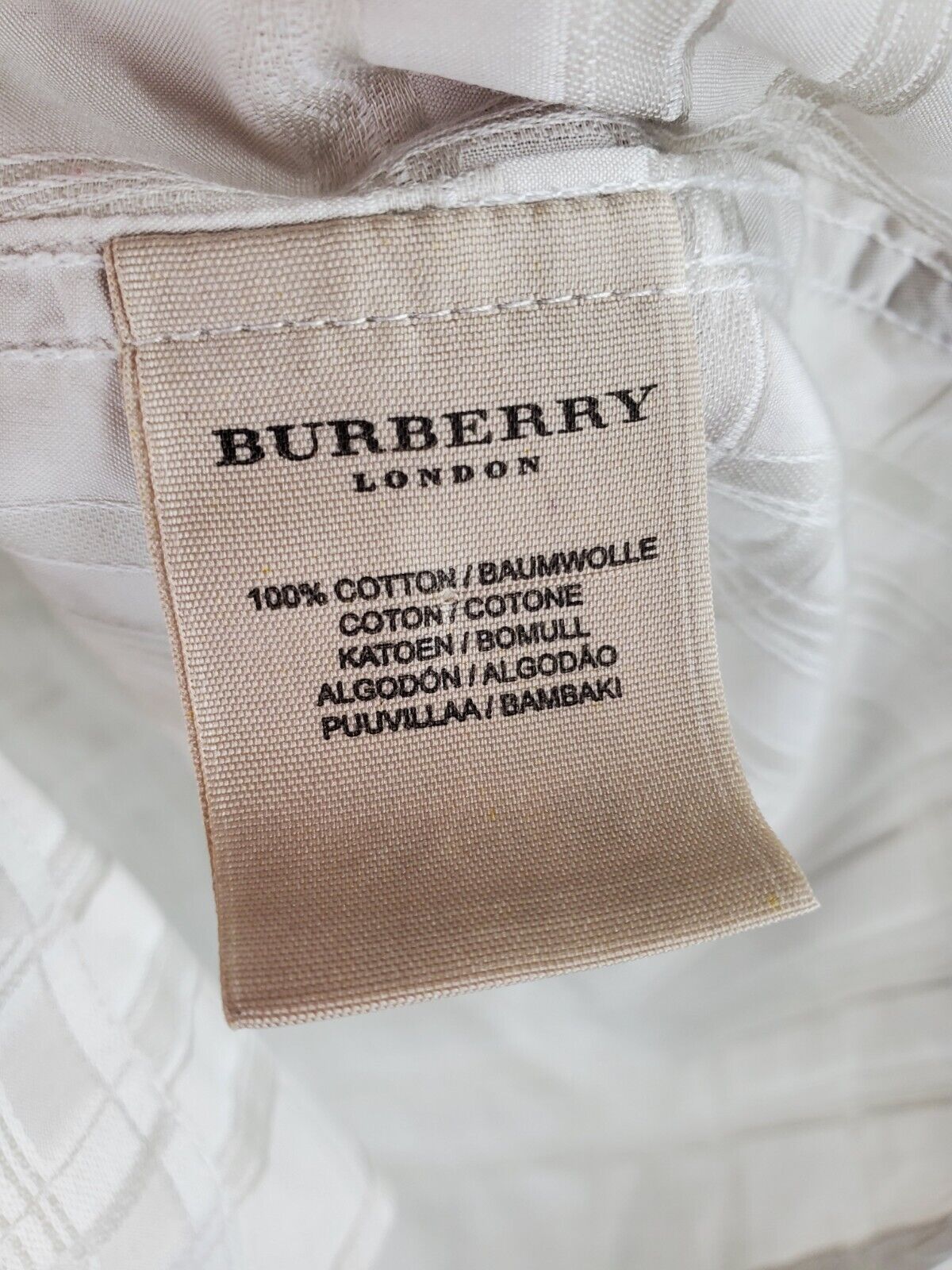 Burberry London Shirt Button Up Mens 15.5 39 Ivor… - image 6