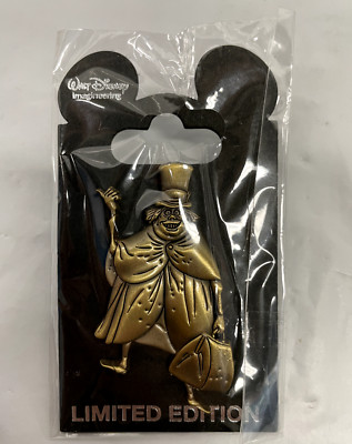 Disney WDI LE Pin Haunted Mansion Sculpted Hitchhiking Ghosts Gold Phineas