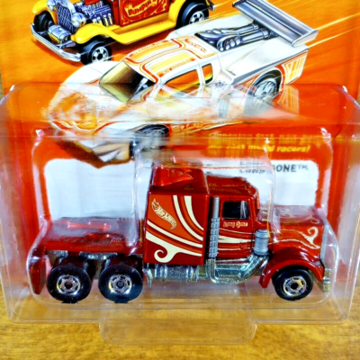 ホットウィール ロング ゴーン / ロング ショット ホットワンズ Hot Wheels The Hot Ones Long Gone Metallic Dark Red Big Rig Cab HO