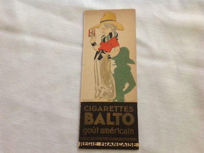 Cigarettes Balto Gitanes Cigarettes de Choix Vintage Trade Card