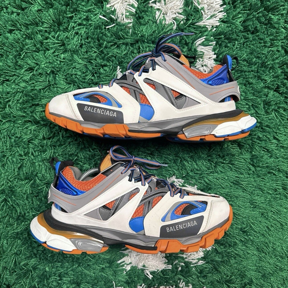 Size 10 - Balenciaga Track Orange Grey Blue White Sneaker