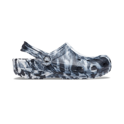 New CROCS Mens CLASSIC MARBLED CLOG 206867-103 WHITE / BLACK US M 4 ...