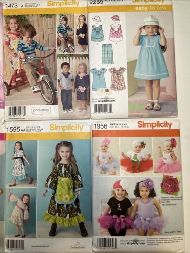 6 UNCUT Simplicity Patterns: Disney & Pillowcase Dresses, Tutus Baby Toddler - Picture 3 of 12