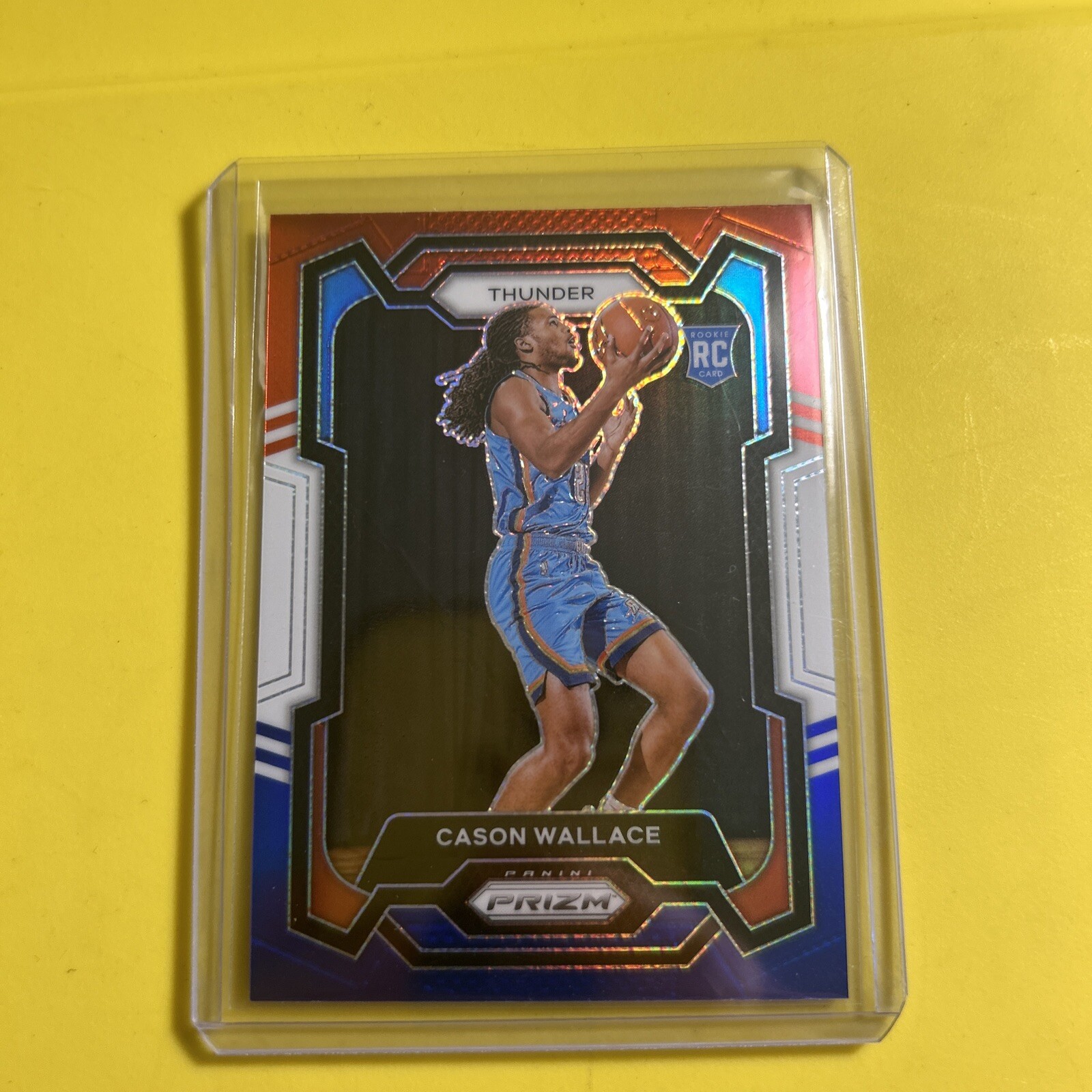 2023-24 Panini Prizm - Cason Wallace (RC) #139 Red White Blue Prizm *OKC