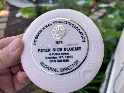 Frisbee Wham-O Mini Disc Golf Peter Bloeme IFA (w/ Innova Discraft Magnet) #927 - Picture 5 of 12
