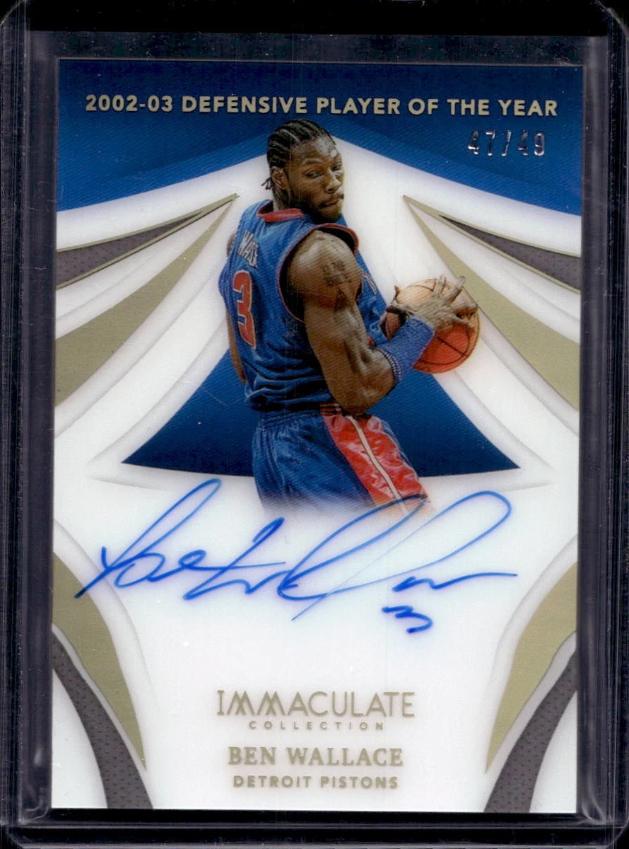 Ben Wallace Basketball Autographed Sports Trading Cards
