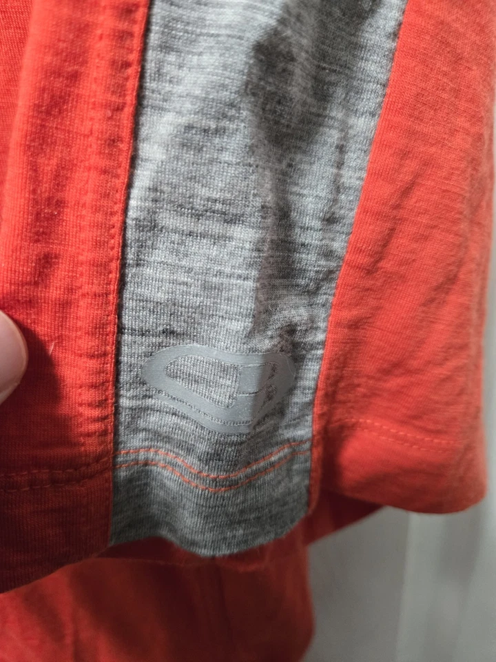 Camiseta deportiva de ciclismo Icebreaker GT para hombre XLarge roja lana merino media cremallera manga corta Foto 3 de 4