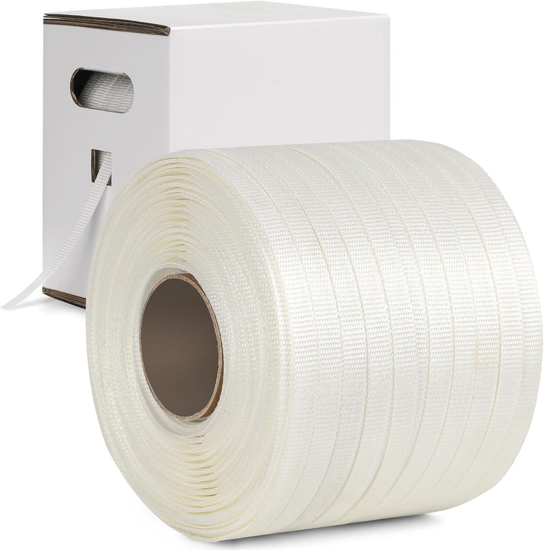 Heavy Duty Strapping Roll Polyester Pull Tape Mule Tape 1/2 Inch x 1053 Feet
