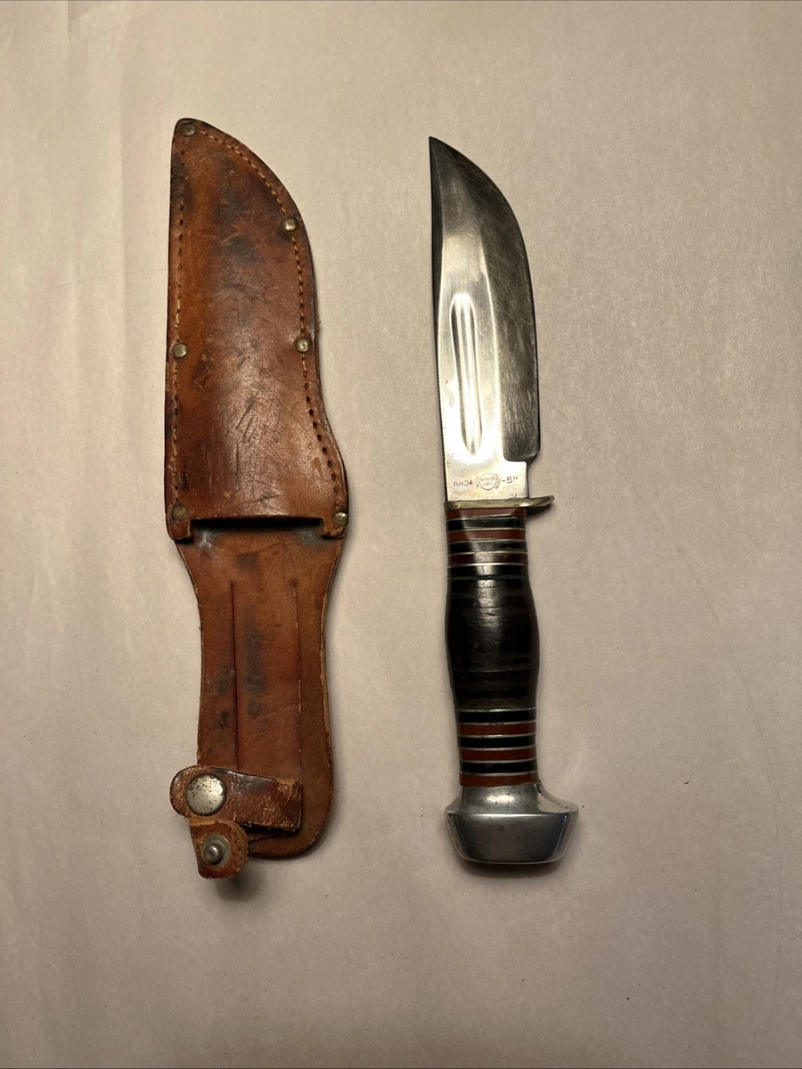 Remington Plain Leather Handle Collectible Vintage Factory