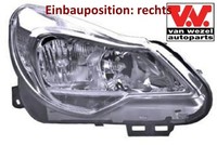 Van Wezel 3752962 Hauptscheinwerfer Rechts Scheinwerfer Frontscheinwerfer